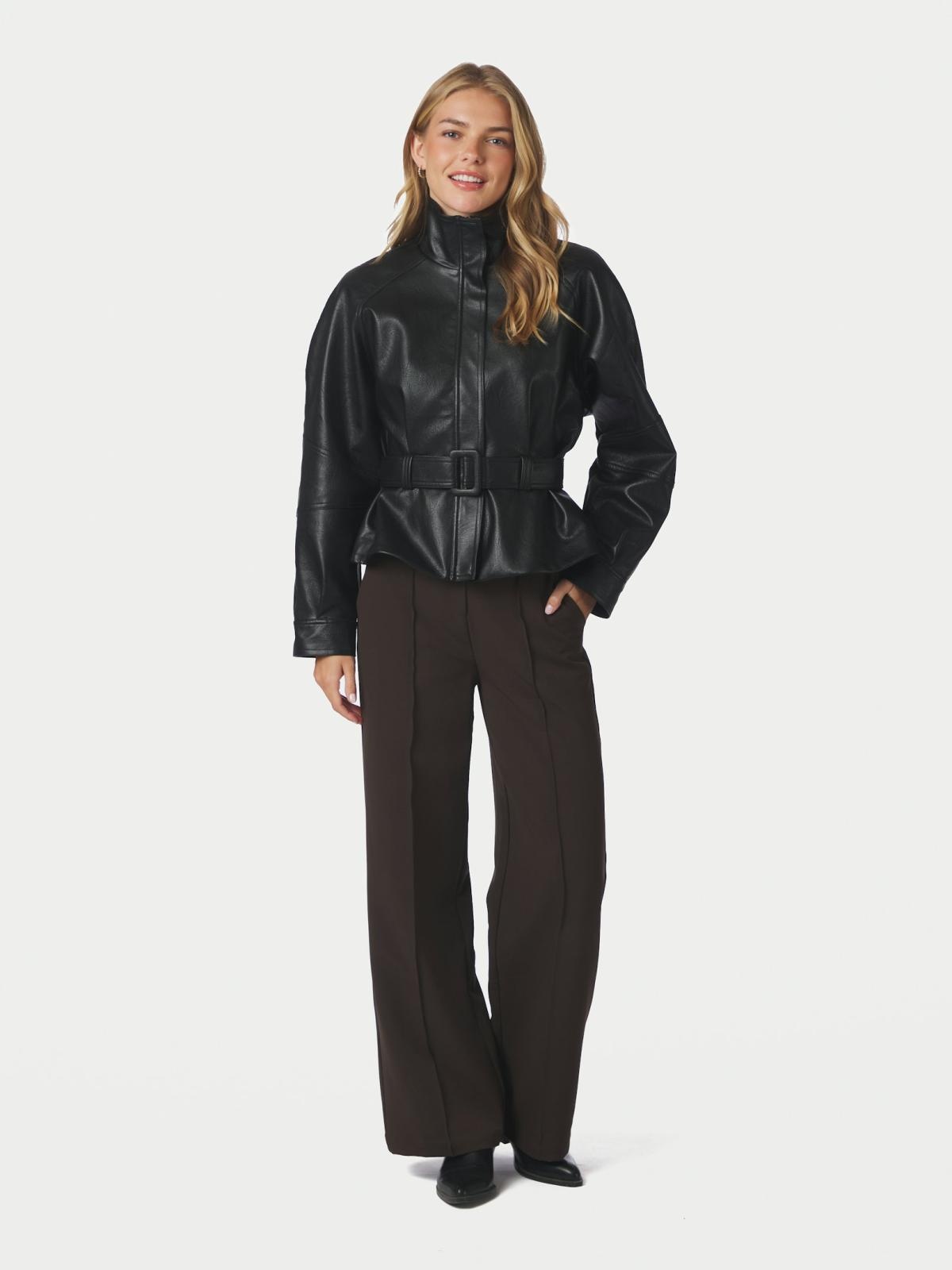 Jaclyn Faux Leather Jacket