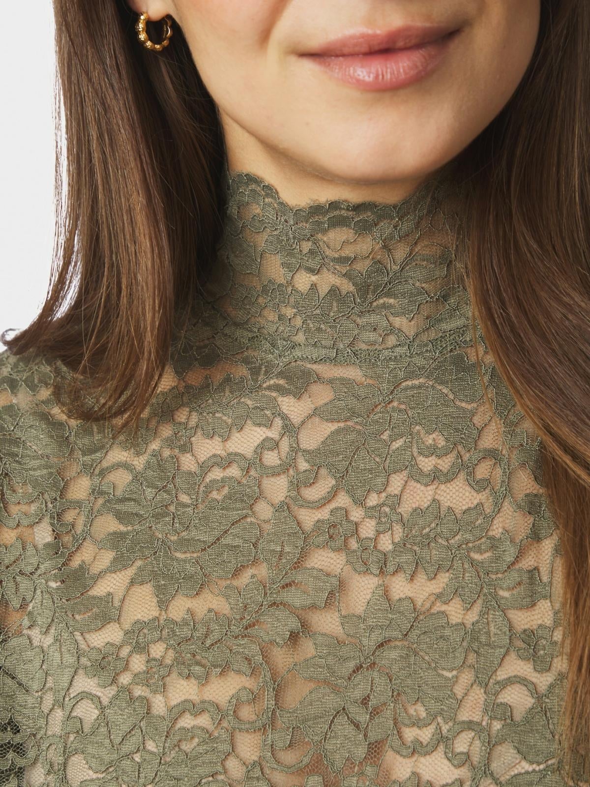 Neo Noir Liza Laceflower Blouse
