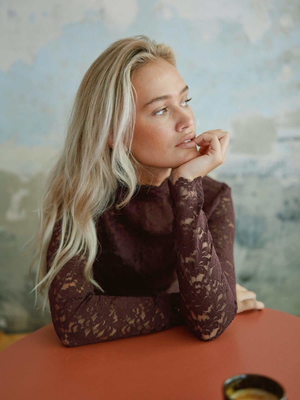 Neo Noir Liza Laceflower Blouse
