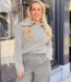 Emyla zip sweater Heather Grey