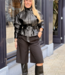 Rima Solid Shorts Black