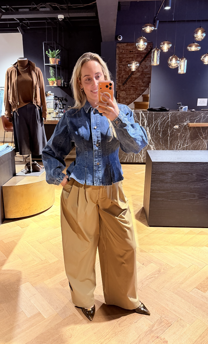 Rivora Denim Peplum Jacket