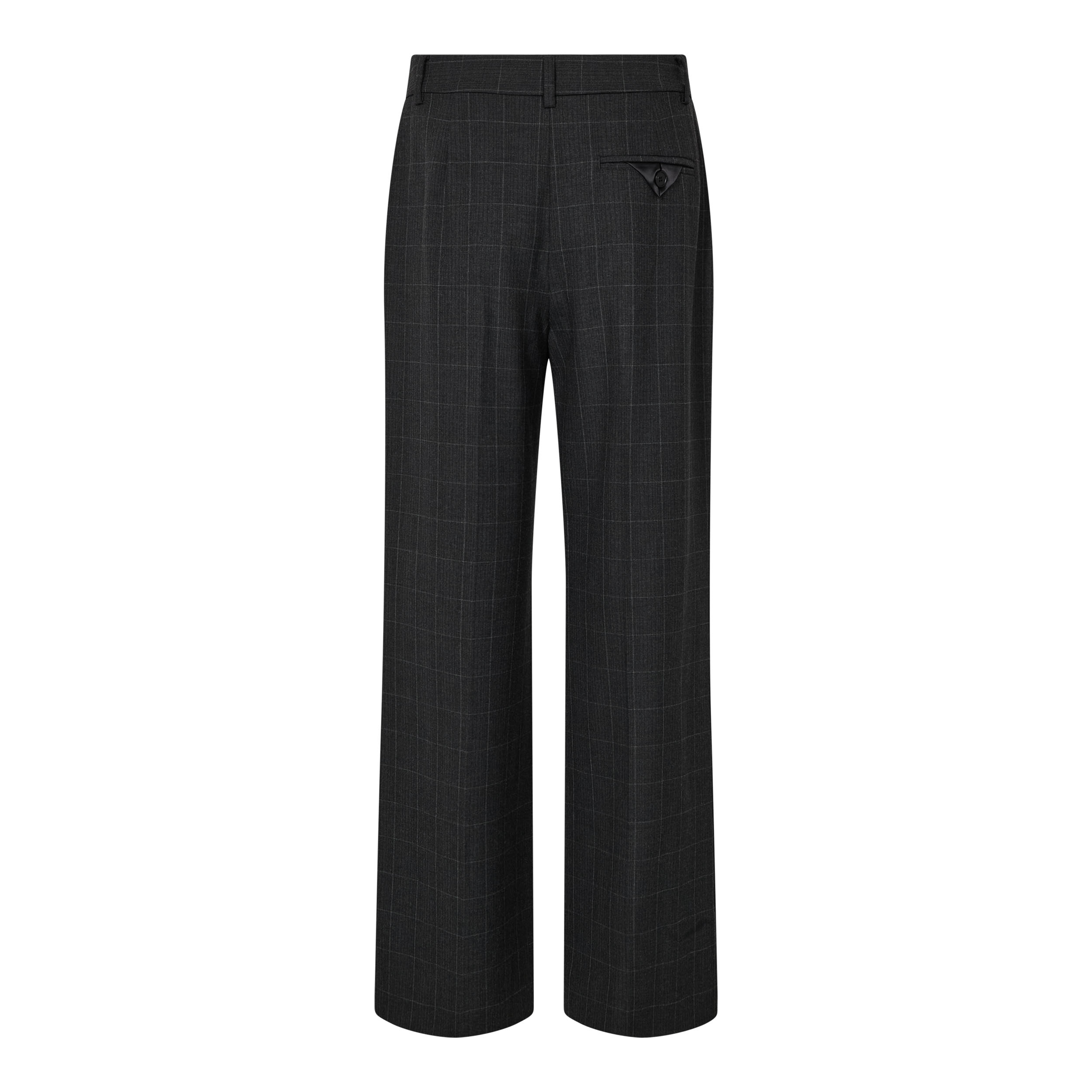 Smokey Check Plain Tall Pant