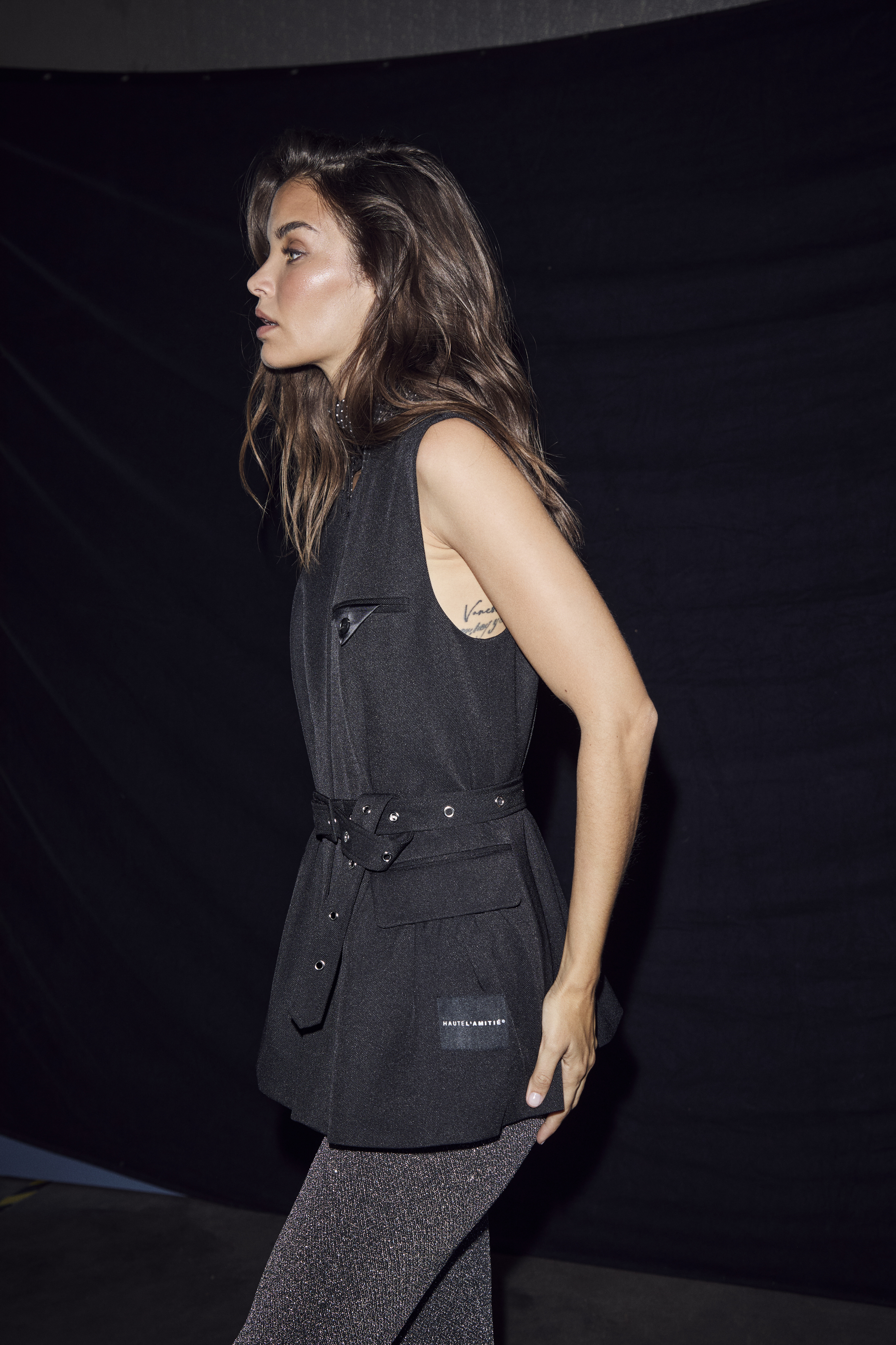 Premiere Peplum Belt Vest