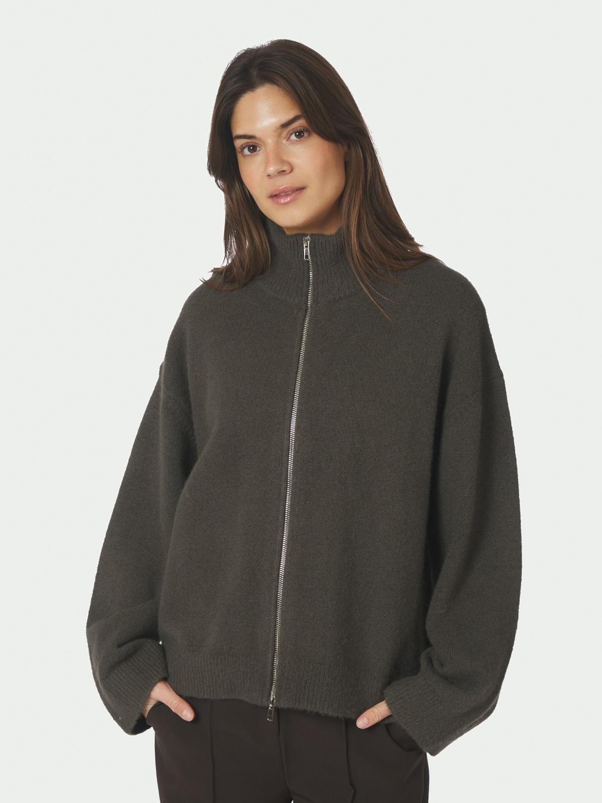 Asley Zip Knit Cardigan