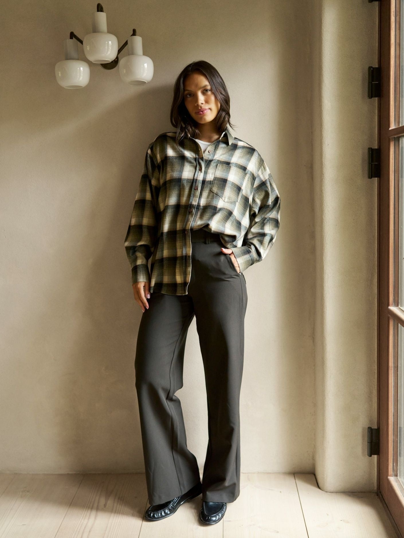 Neo Noir Dalma Flannel Check Shirt