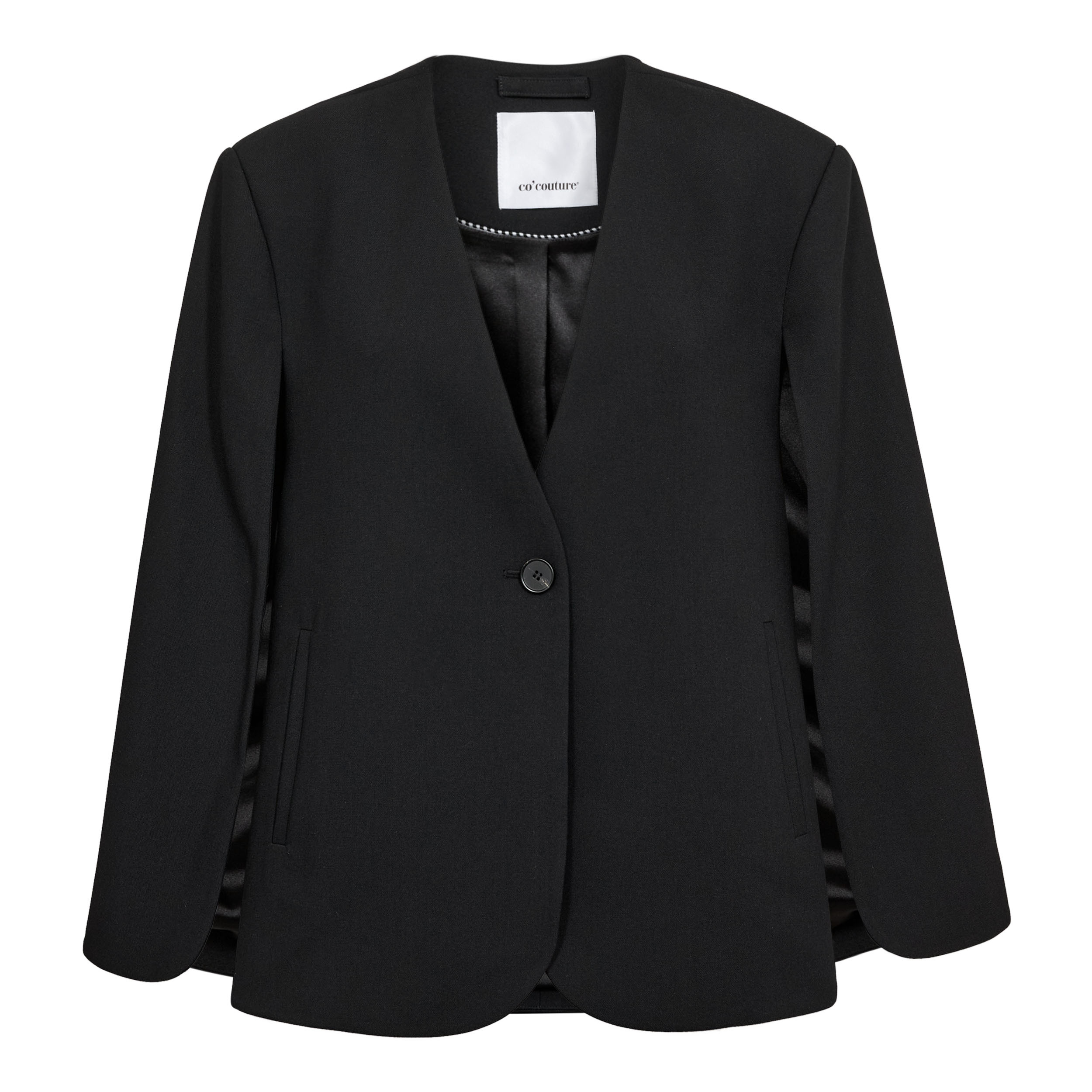 Vola Cape Button Blazer