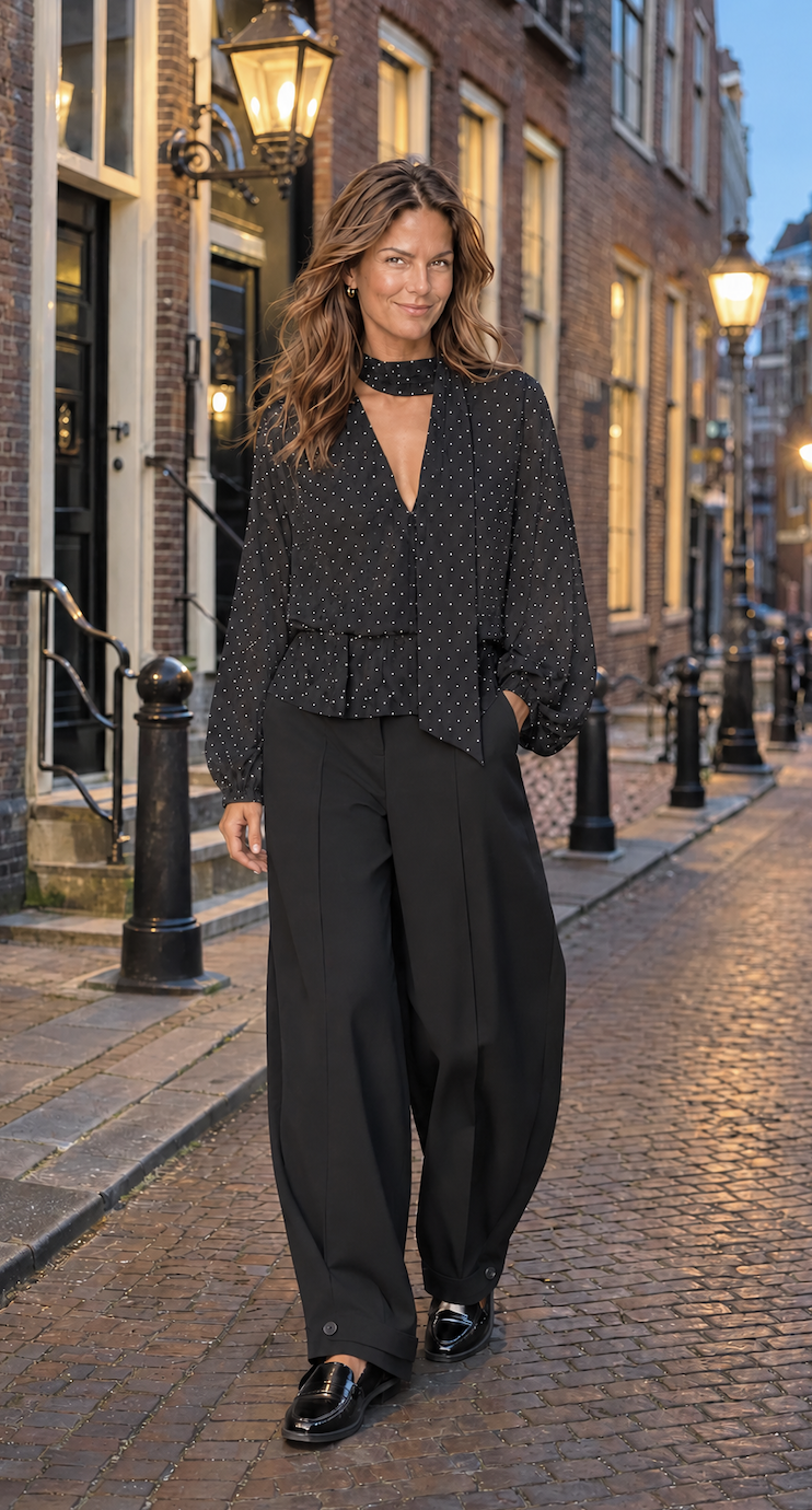 Ettalie Dot Blouse