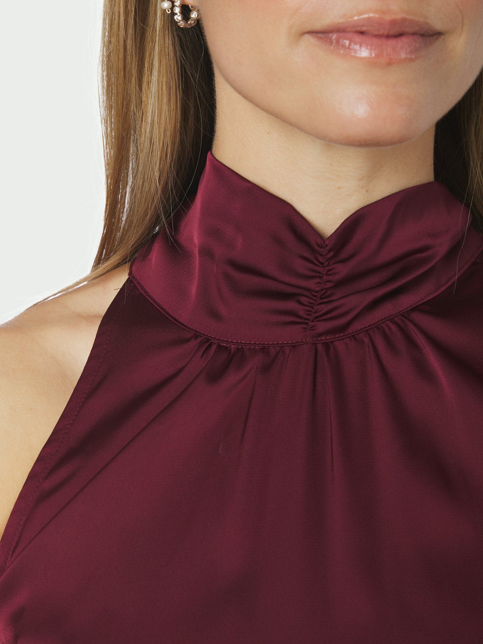 Jos Drapy Satin Top
