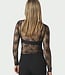 Evania Mesh Blouse Black