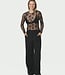 Evania Mesh Blouse Black