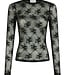 Evania Mesh Blouse Black