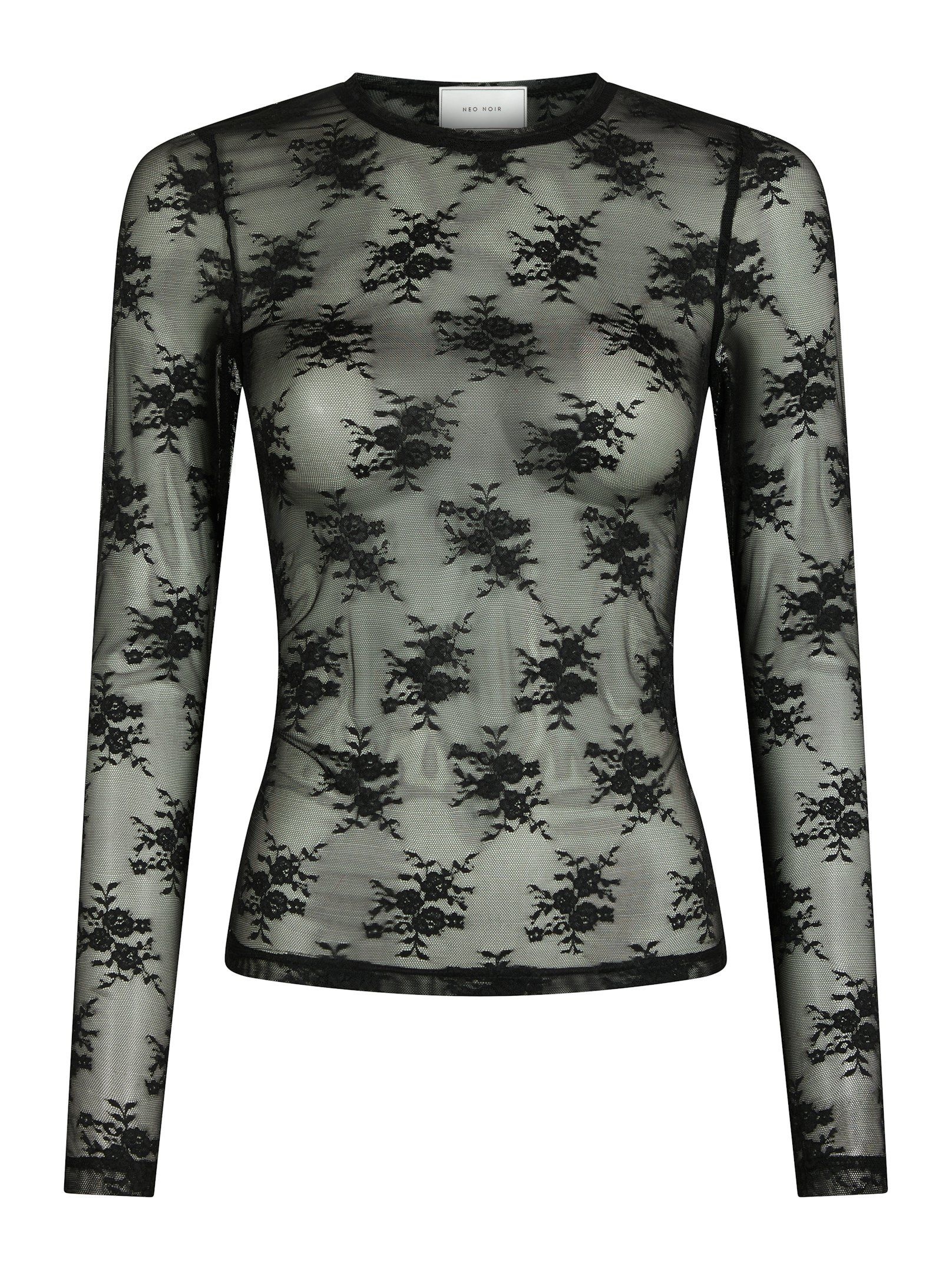 Evania Mesh Blouse Black