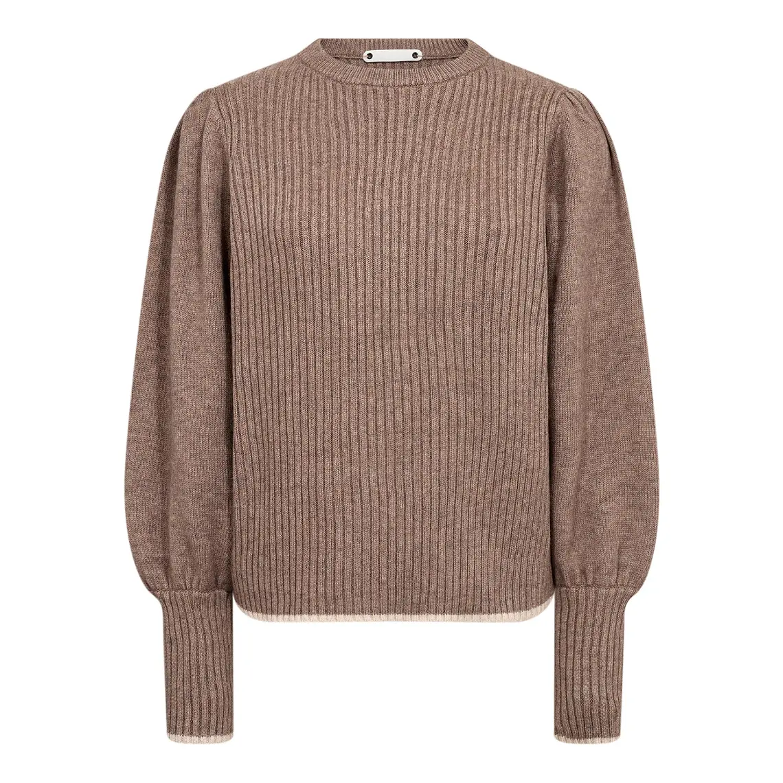 Co'couture Row Puff Rib O-Knit Walnut