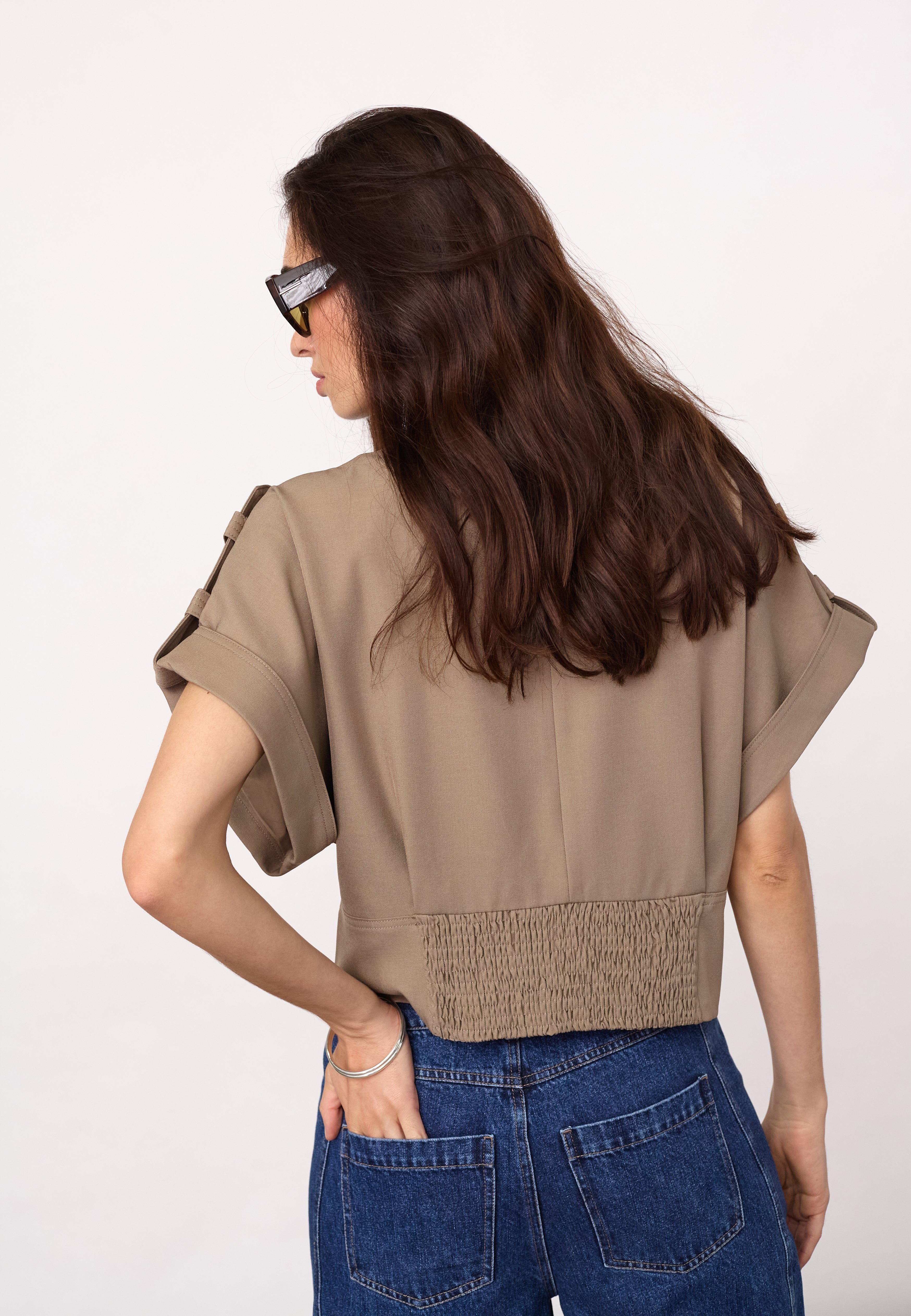 Luna Vest Taupe