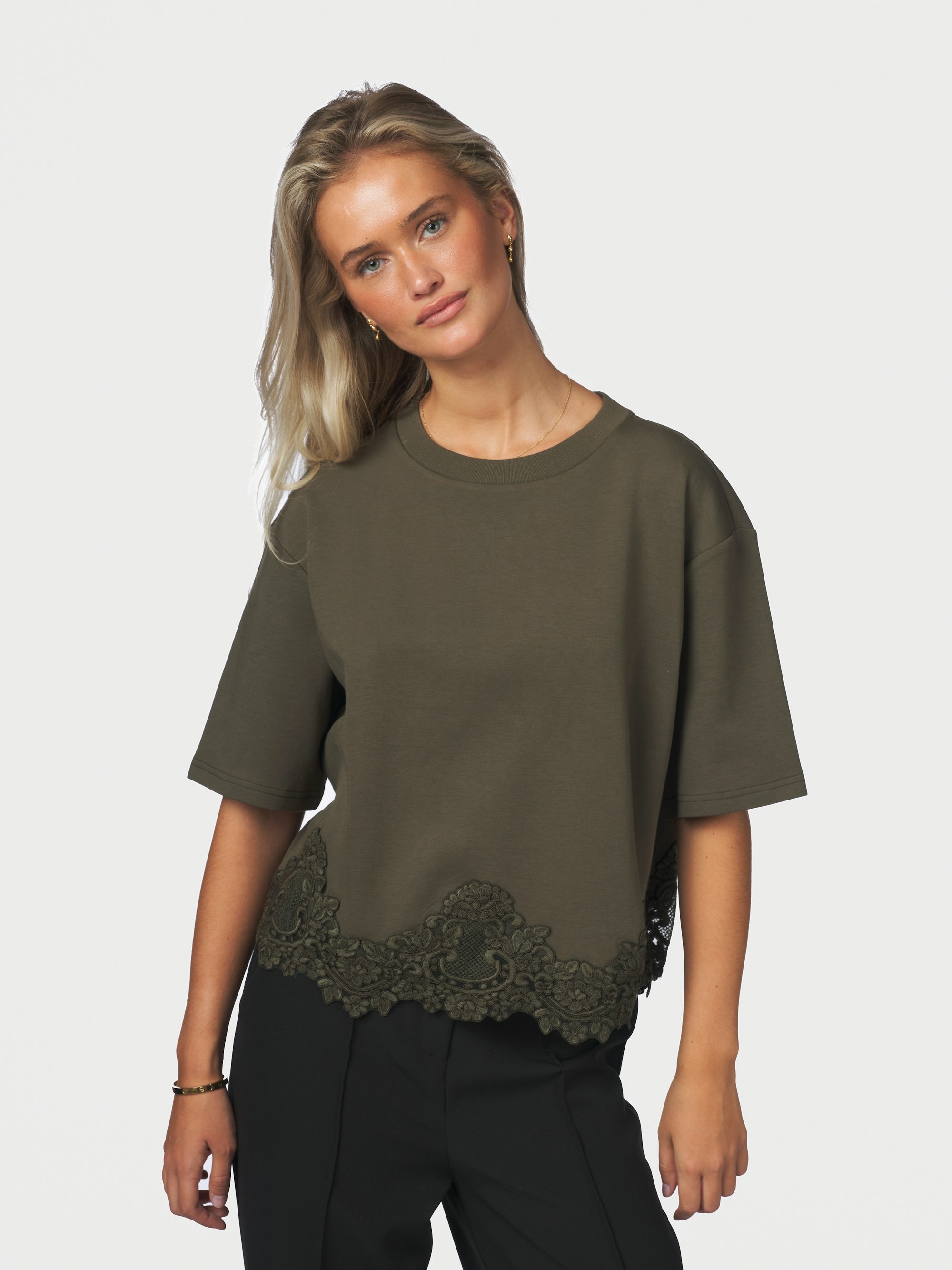 Neo Noir Iria Lace Tee