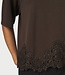 Iria Lace Tee Brown