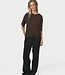 Iria Lace Tee Brown