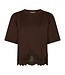 Iria Lace Tee Brown