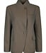 Nerine Pinstripe Blazer Dark Taupe
