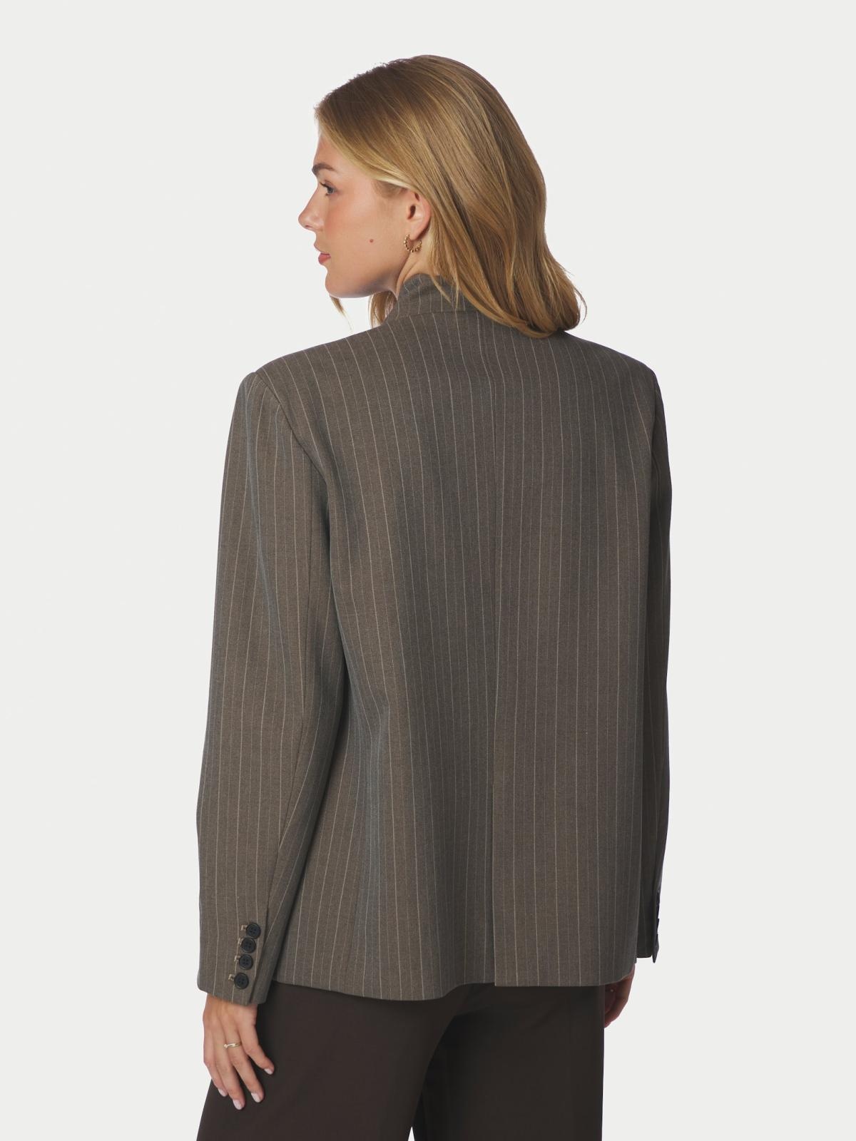 Nerine Pinstripe Blazer Dark Taupe