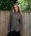 Nerine Pinstripe Blazer Dark Taupe