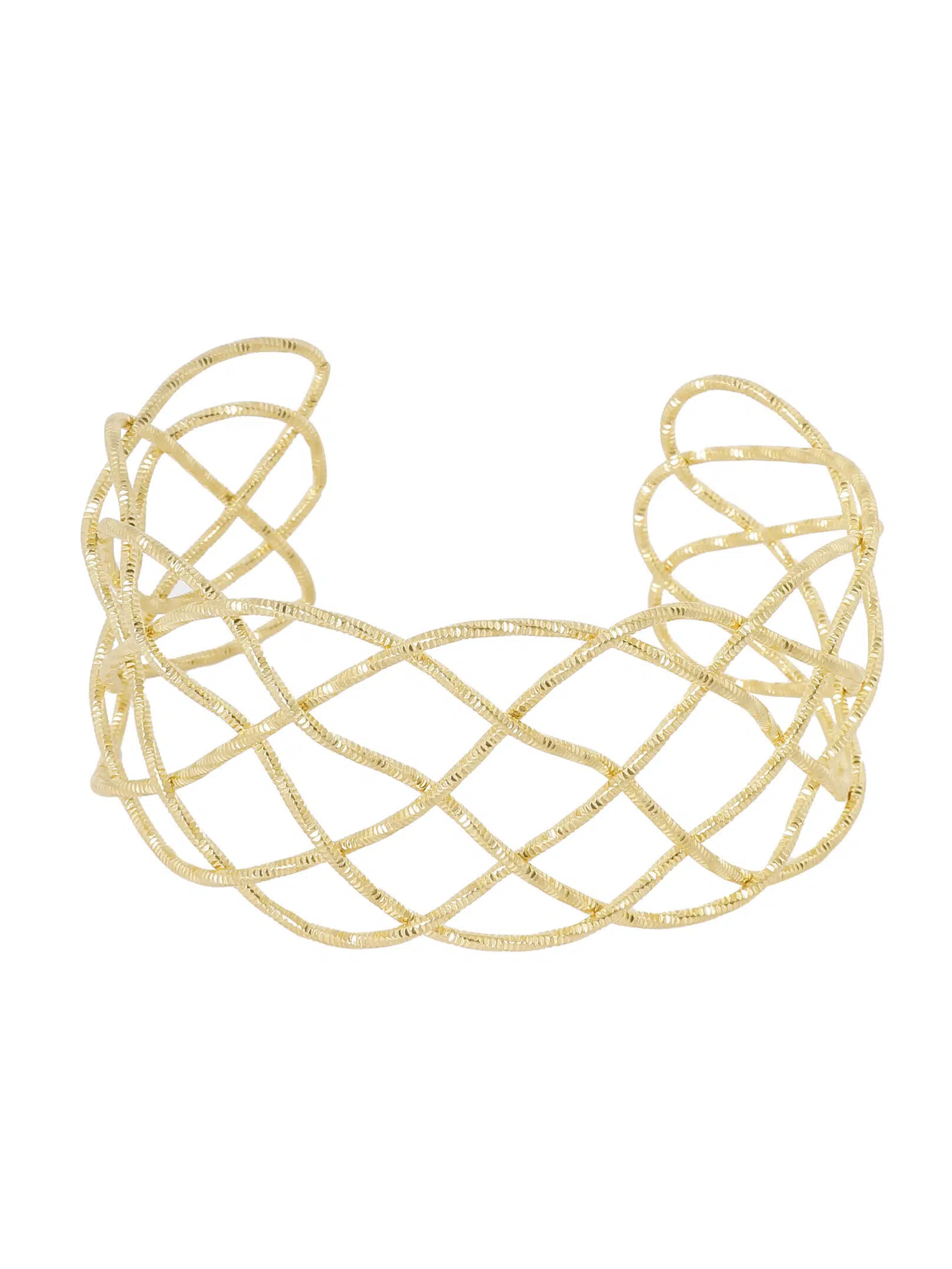 Geweven bangle met textuur