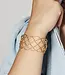 Geweven bangle met textuur