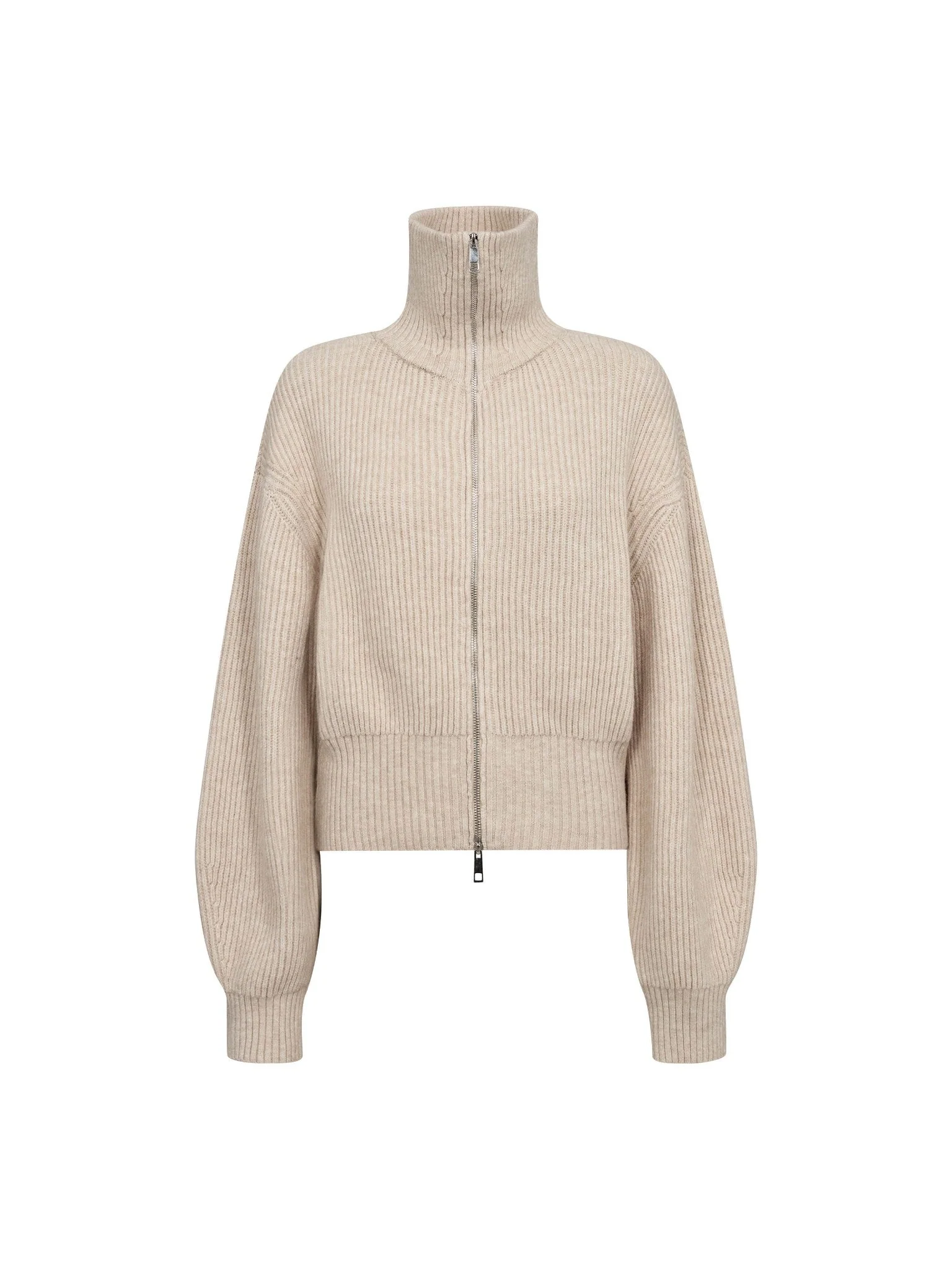 Row Zip Knit Cardigan