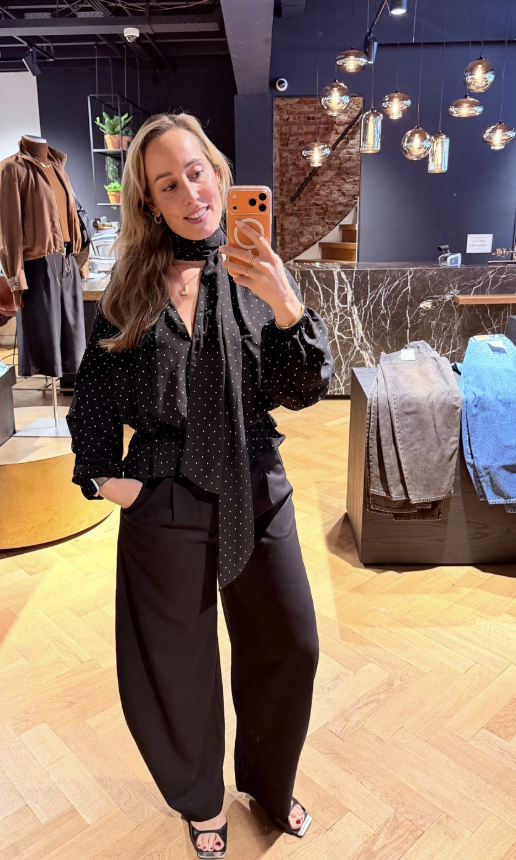 Ettalie Dot Blouse