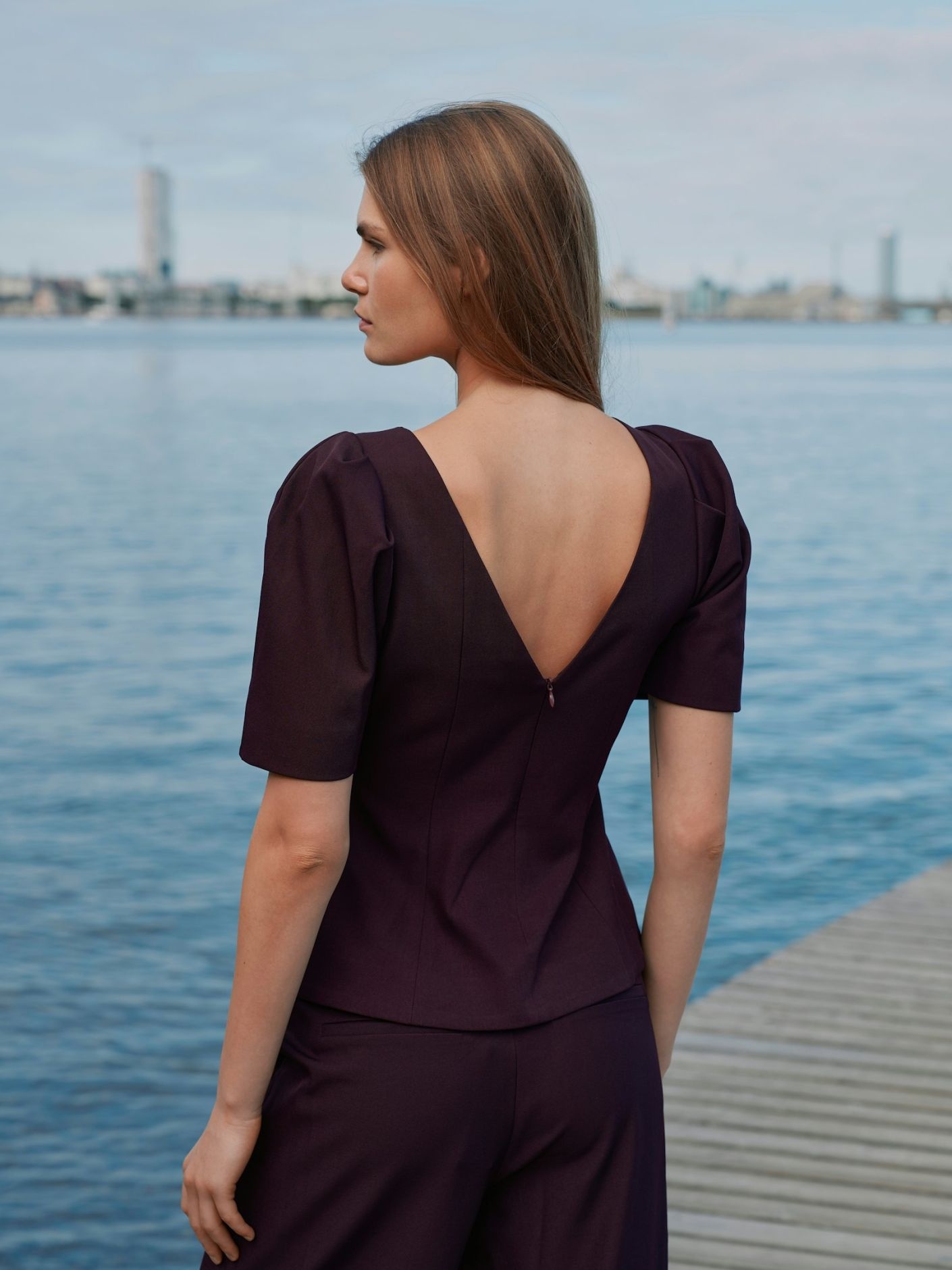 Neo Noir Mellisana Structure Blouse