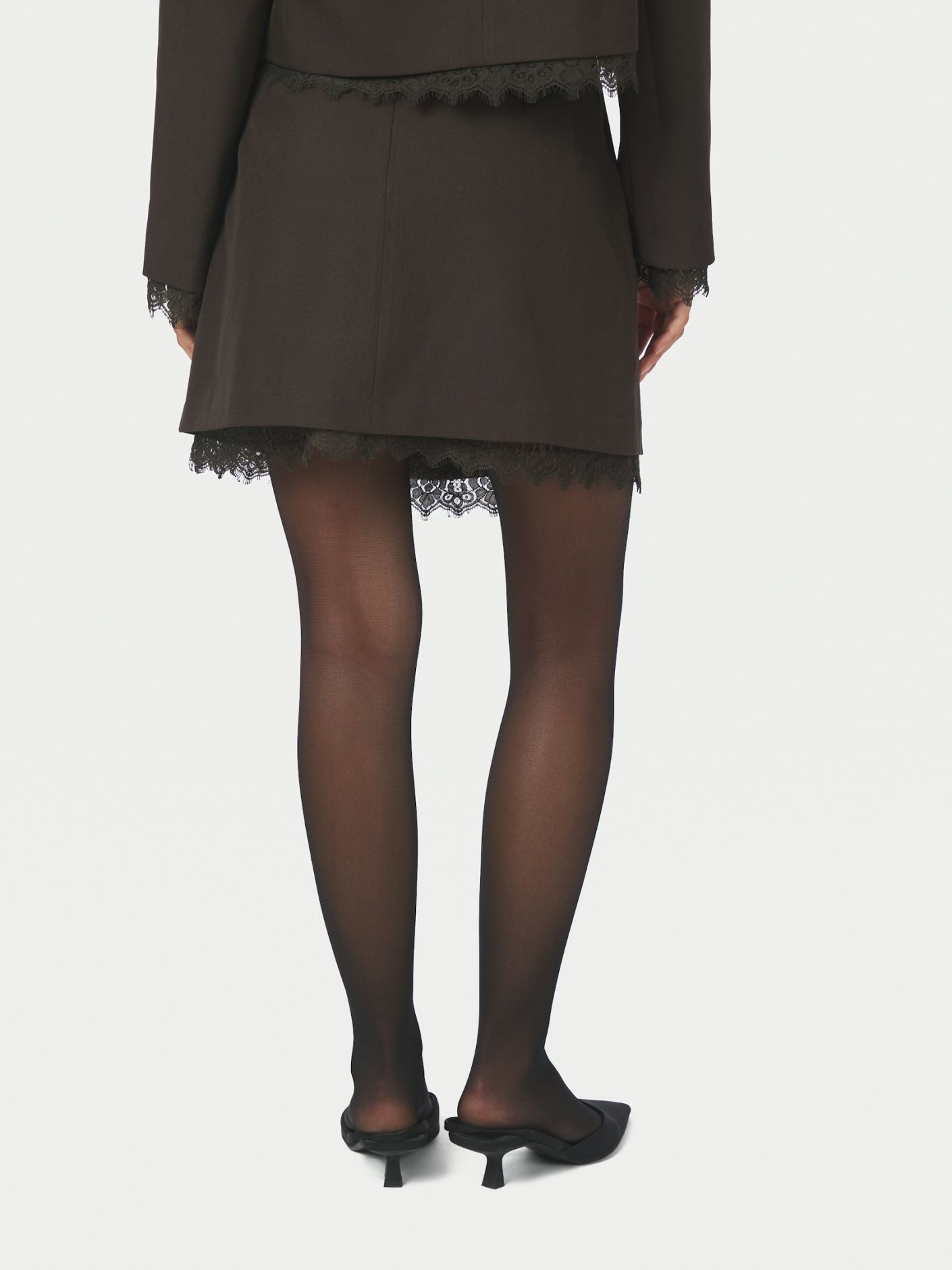 Brigitte Structure Lace Skirt