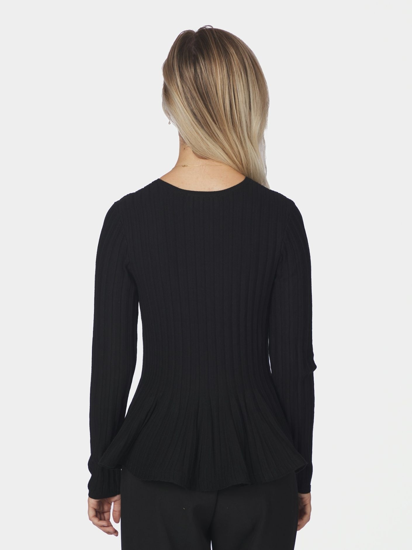 Wallina Peplum Knit Blouse