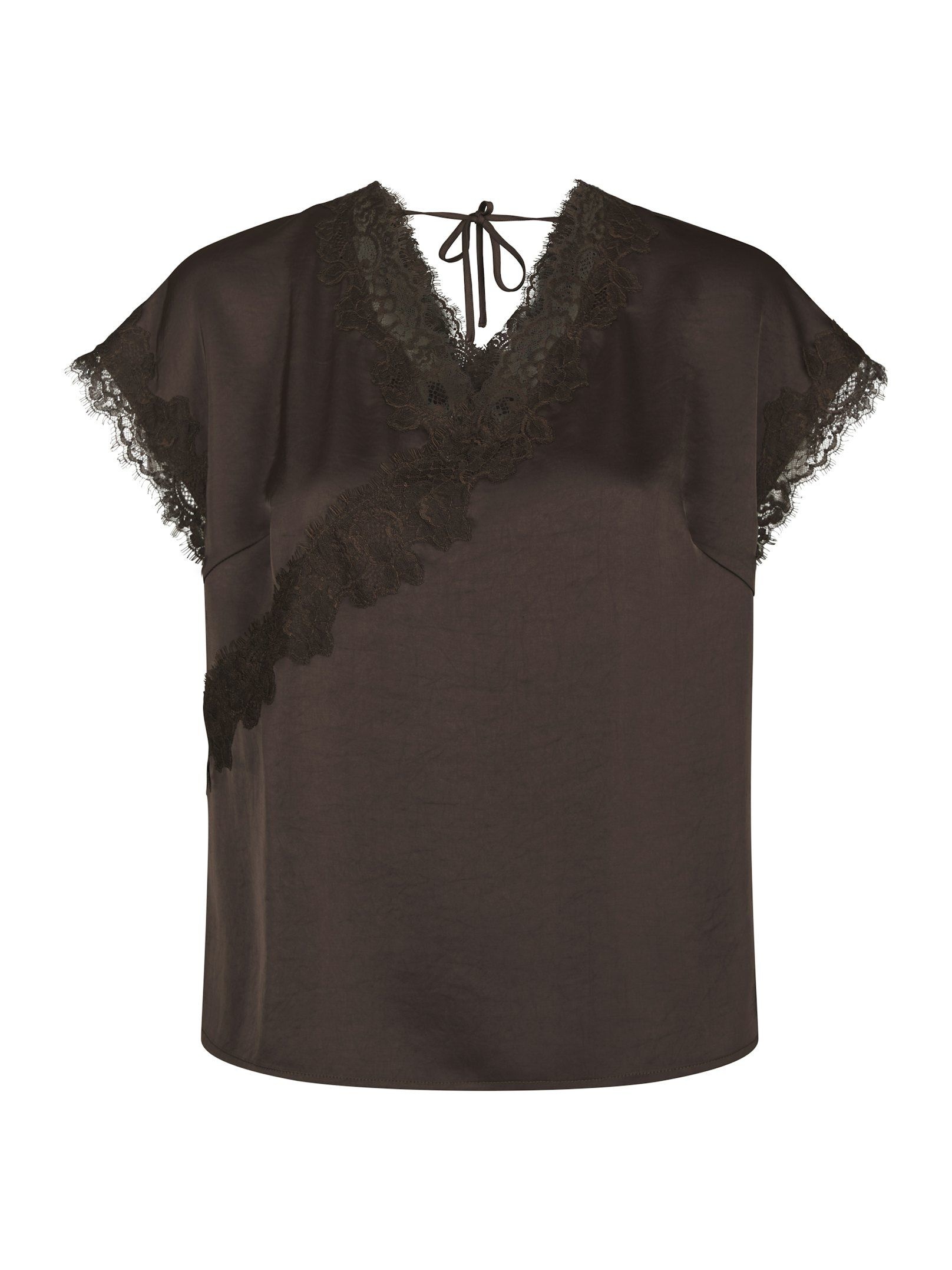 Benera Heavy Sateen Lace Blouse