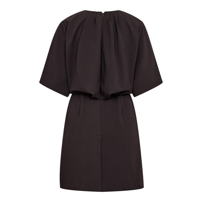 Falcon V-Pleat Mini Dress