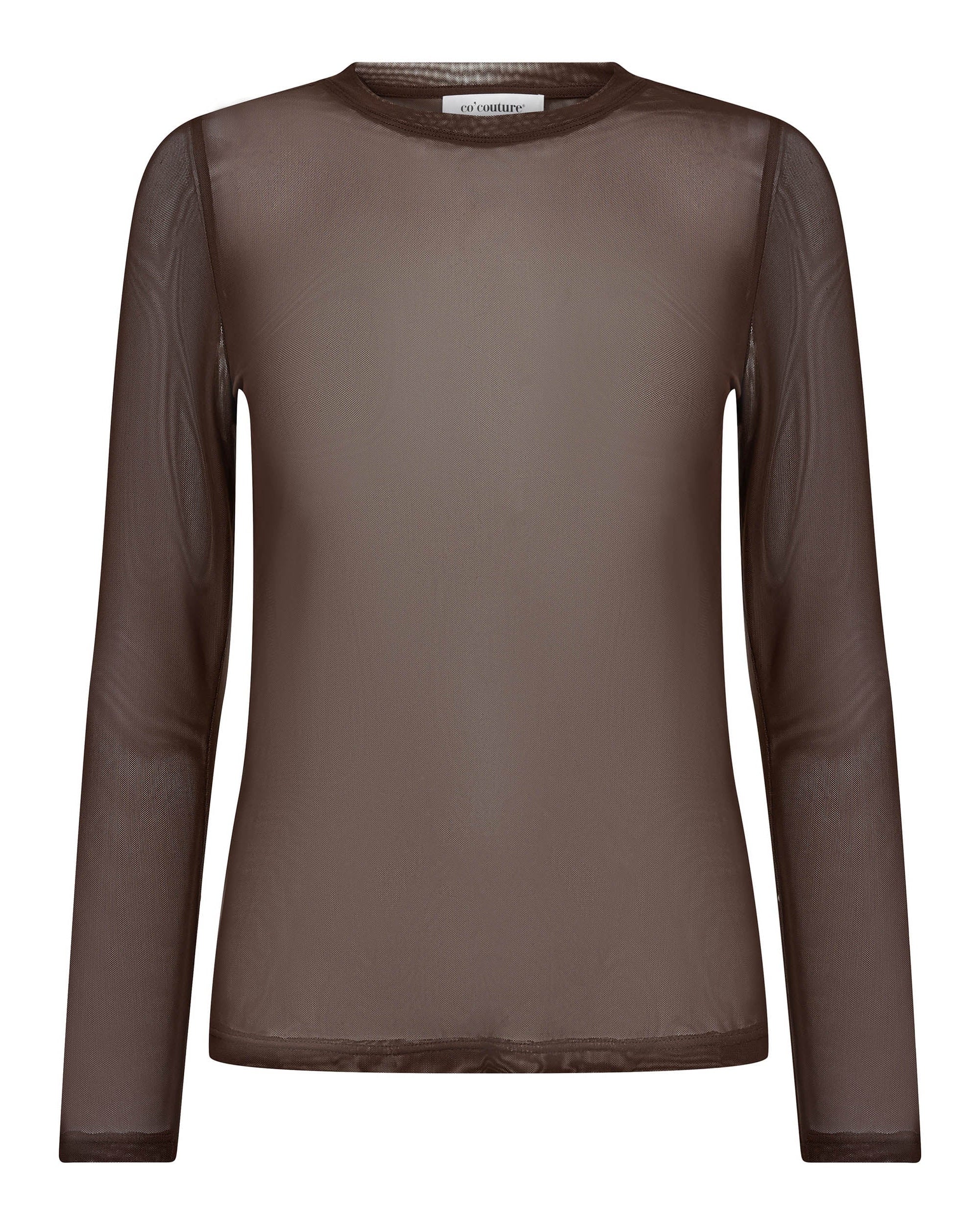 Mesh O-neck Blouse