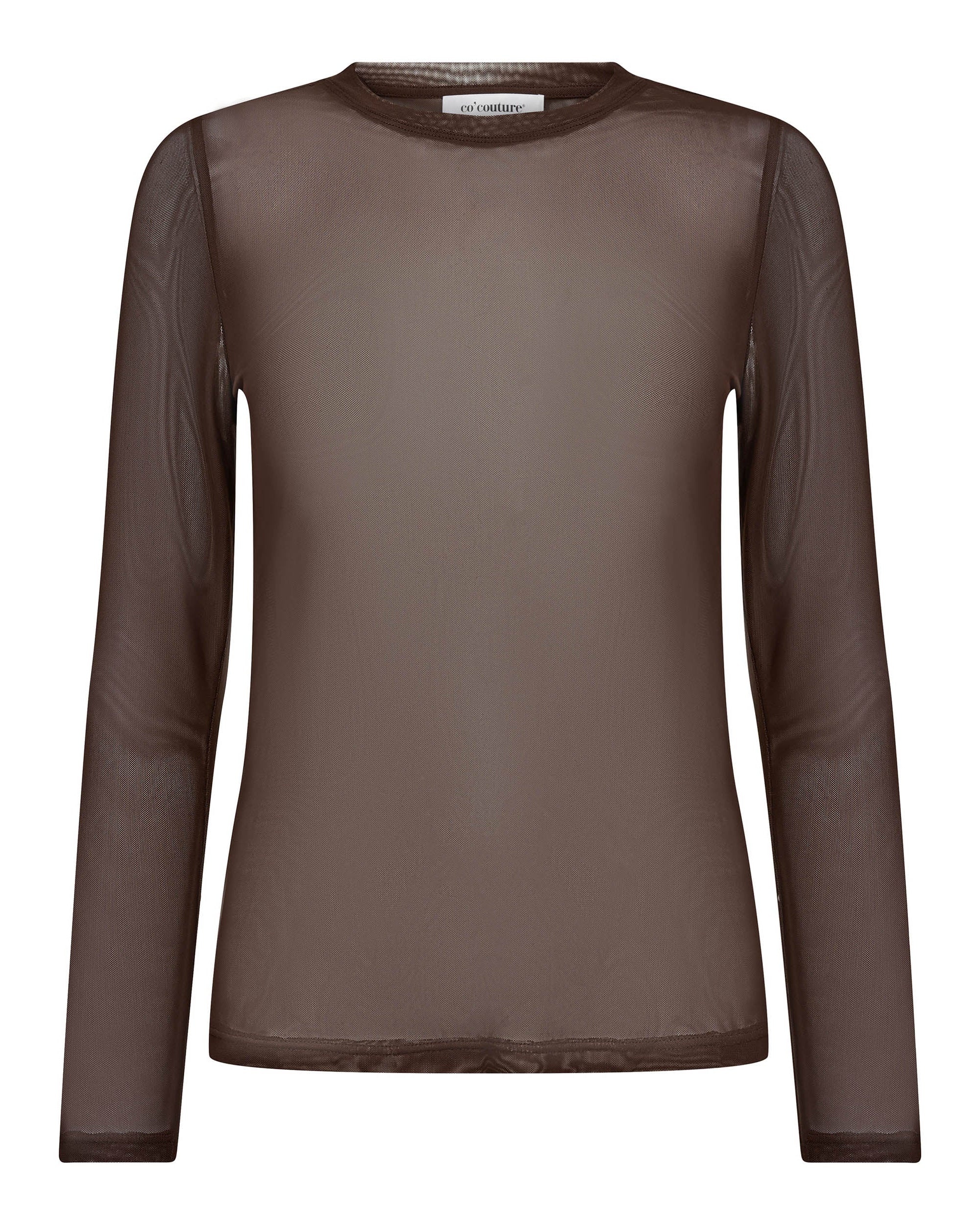 Co'couture Mesh O-neck Blouse