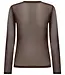Mesh O-neck Blouse