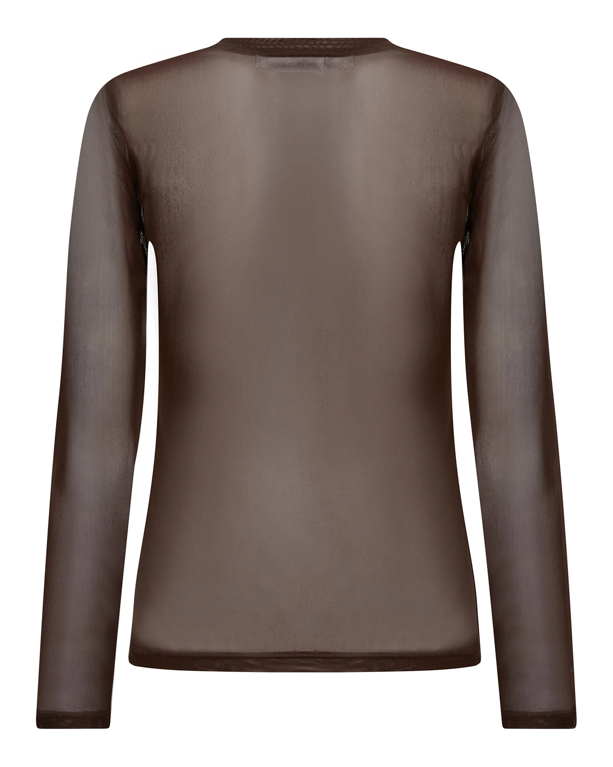 Mesh O-neck Blouse