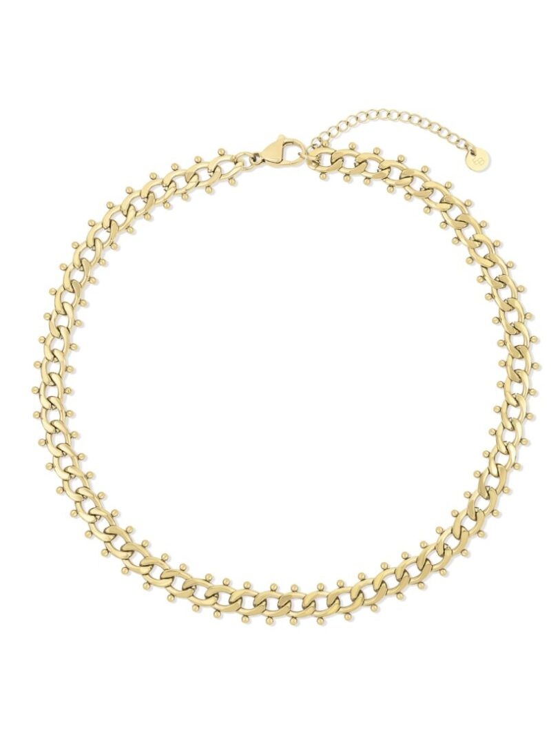 Ellen Beekmans Korte schakelketting met studs