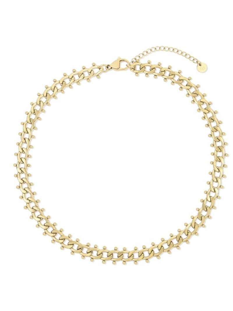 Ellen Beekmans Korte schakelketting met studs