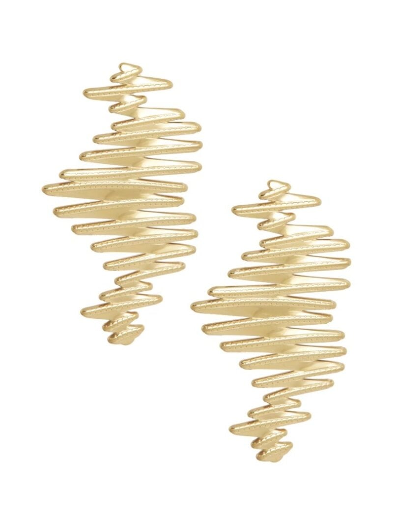 Ellen Beekmans Gouden oorbellen "Geometrisch"