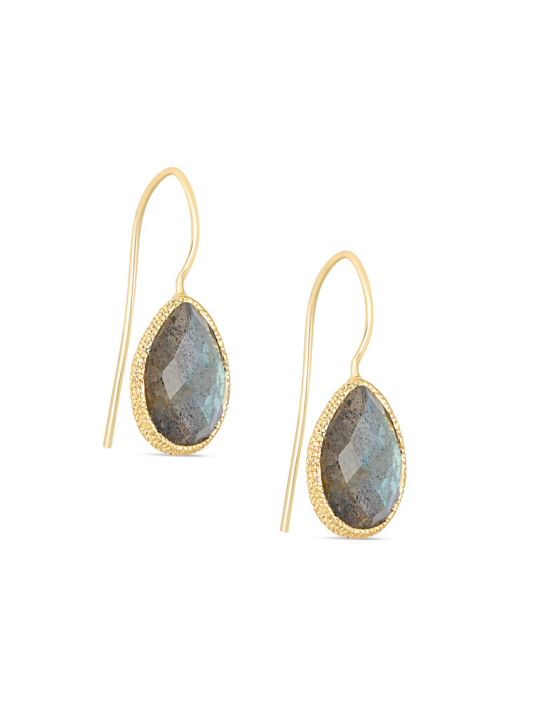 Oorbellen met gemstone pegel (2.9cm)