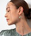 Oorbellen met gemstone pegel (2.9cm)