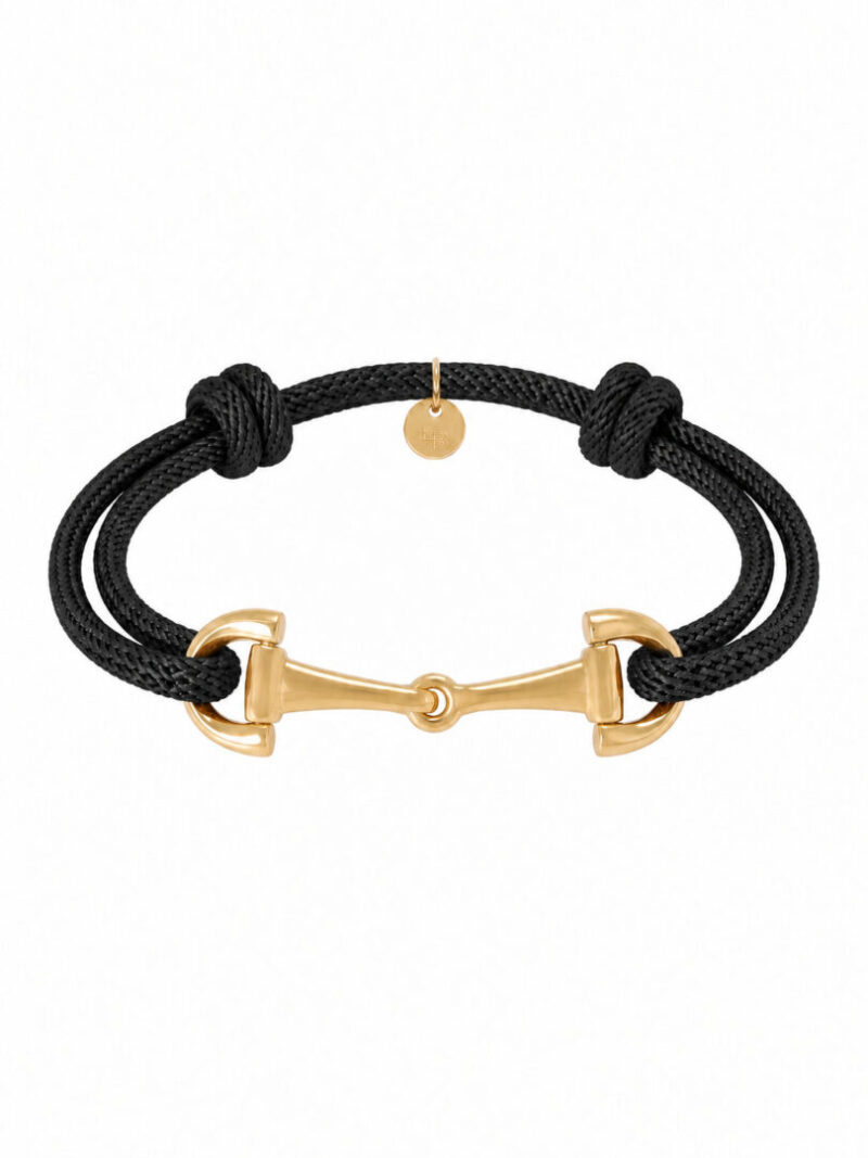 Ellen Beekmans Armband met touw en gouden gesp