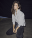 Sophie Mono Stripe Stone Shirt