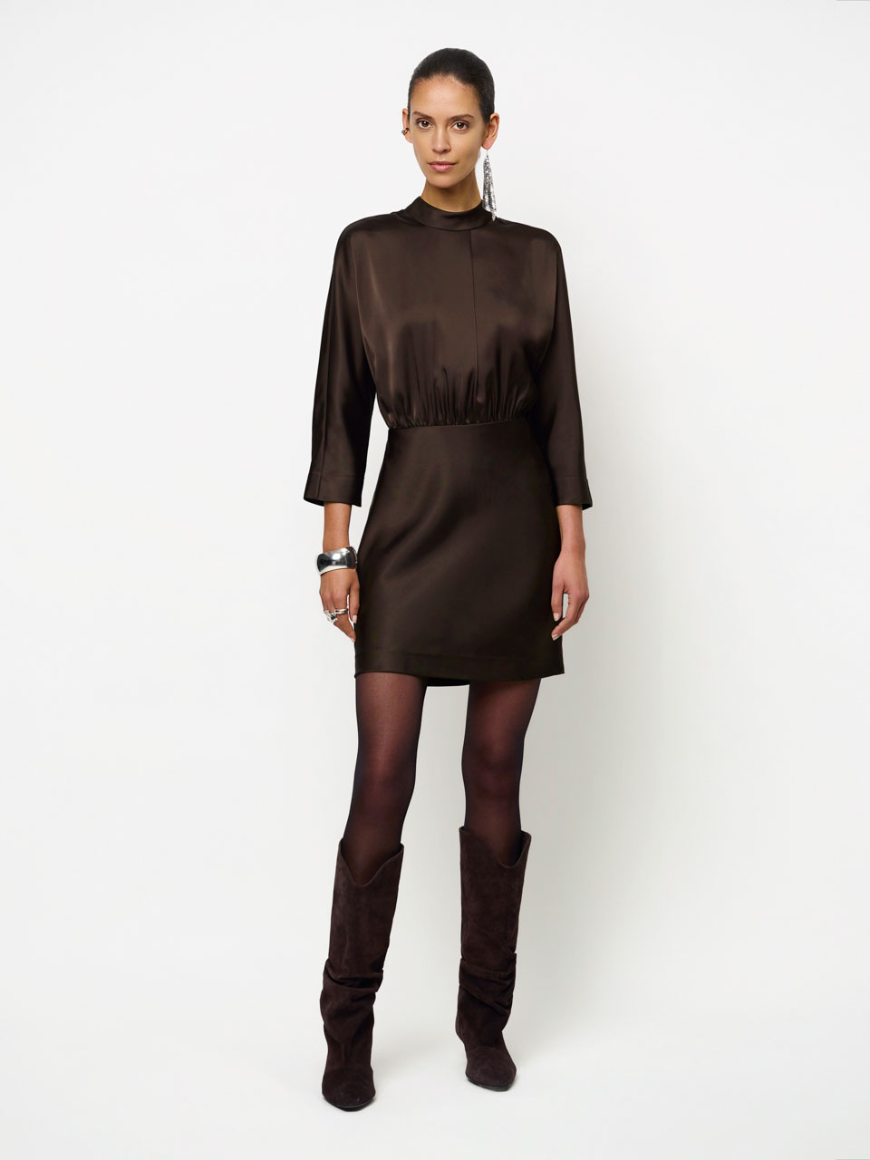 Dante 6 Margot bold satin dress
