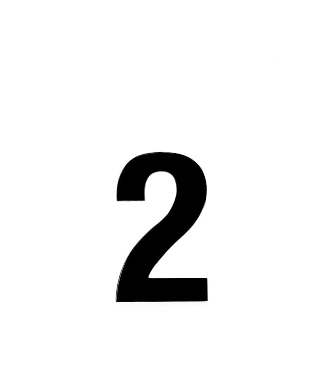 House number black 2