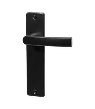 Doorhandle black round corner