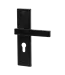 Doorhandle black cilinder